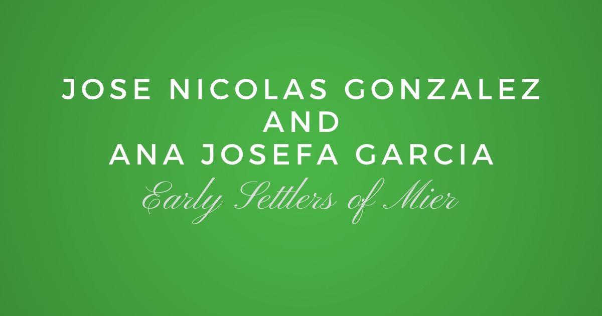 Jose Nicolas Gonzalez and Ana Josefa Garcia