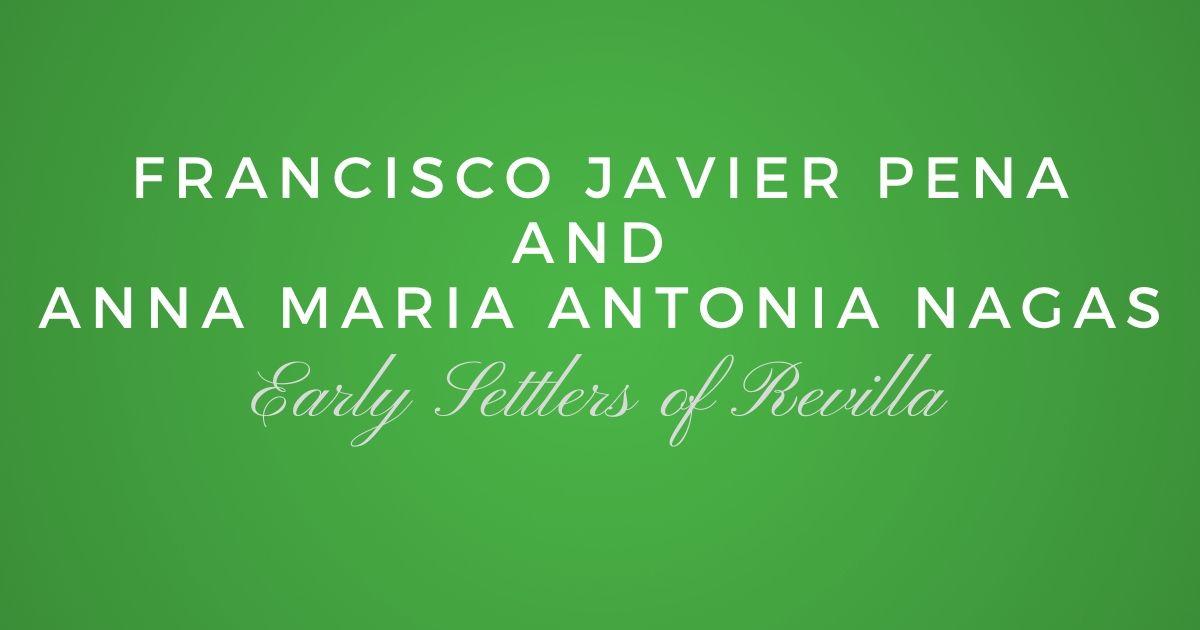 Francisco Javier Pena and Anna Maria Antonia de Nagas