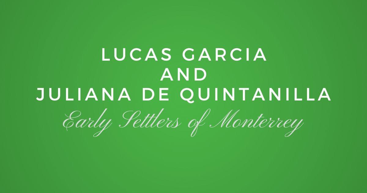 Lucas Garcia and Juliana de Quintanilla