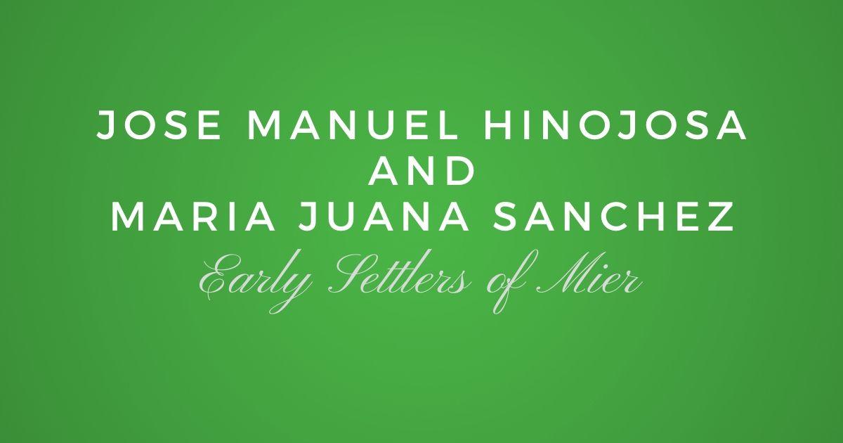 Jose Manuel Hinojosa and Maria Juana Sanchez