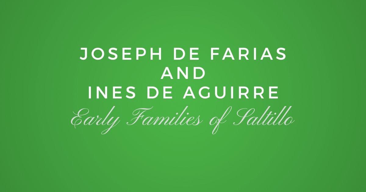 Joseph de Farias and Ines de Aguirre