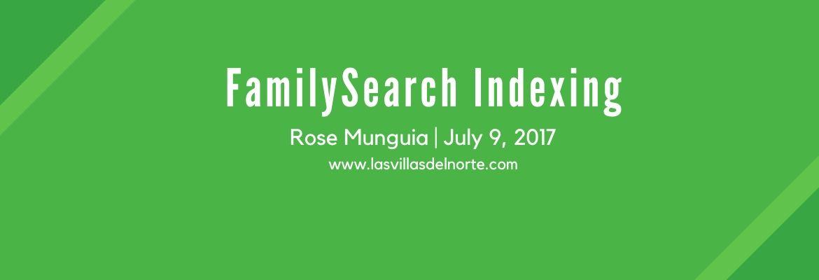 FamilySearch Indexing