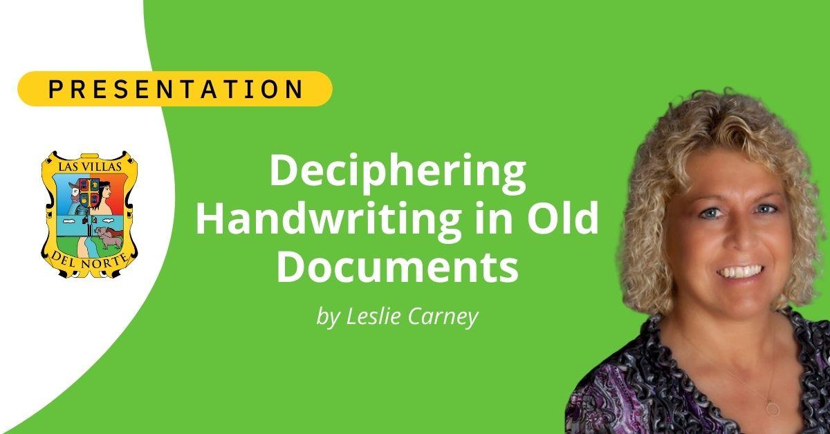 Deciphering Handwriting in Old Documents
