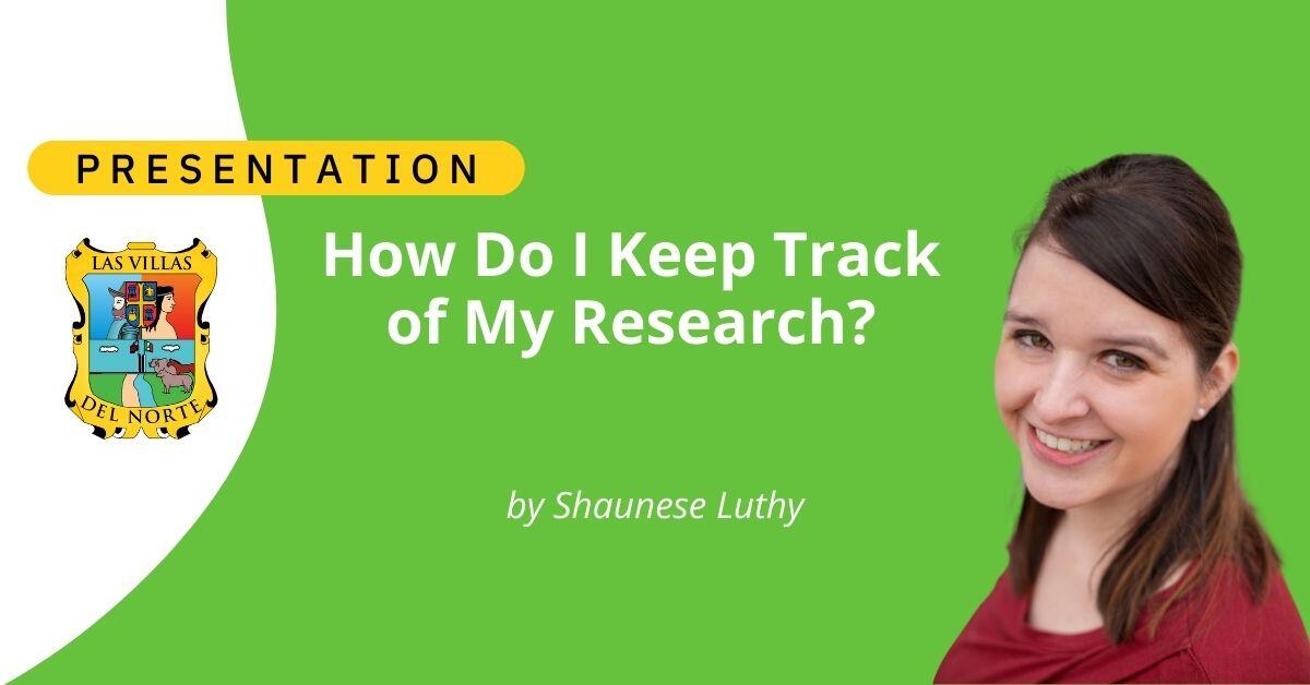 How Do I Keep Track of My Research?