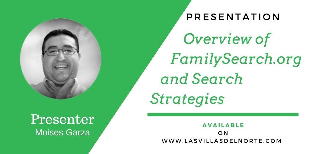 Overview of FamilySearch.org and Search Strategies