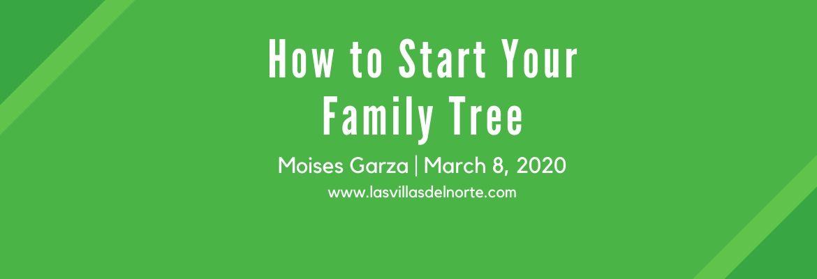 How to Start Your Family Tree