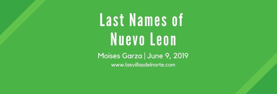 Last Names of Nuevo Leon